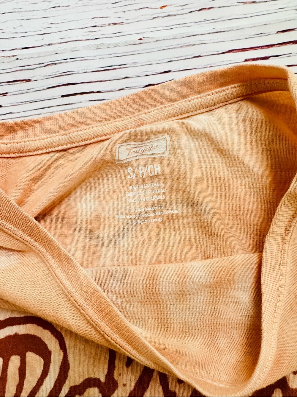 Rolling Stones Peach Short Sleeve Logo Tee! - Picture 4 of 4